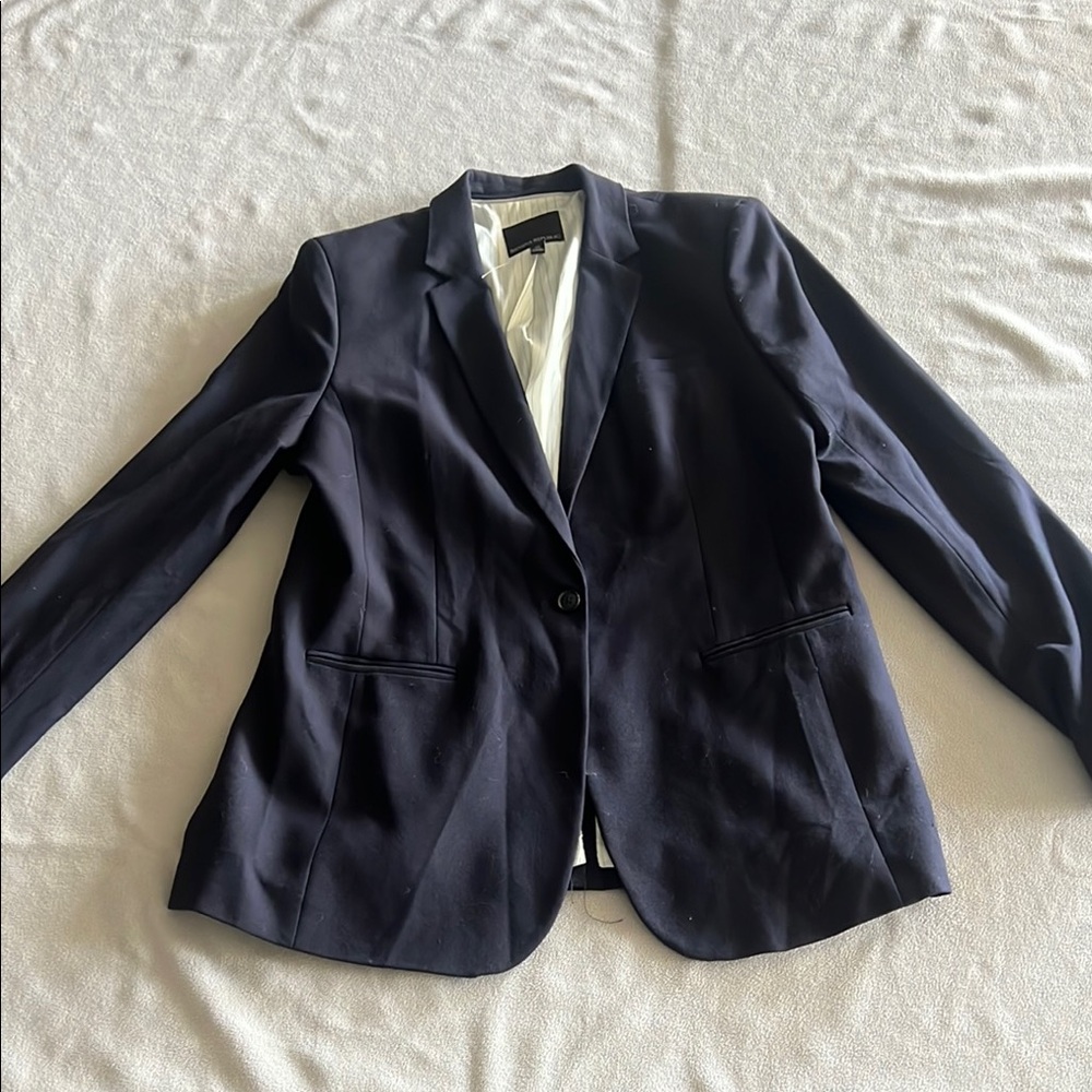 Classic Banana Republic Navy Blue Blazer sz 16 Tall